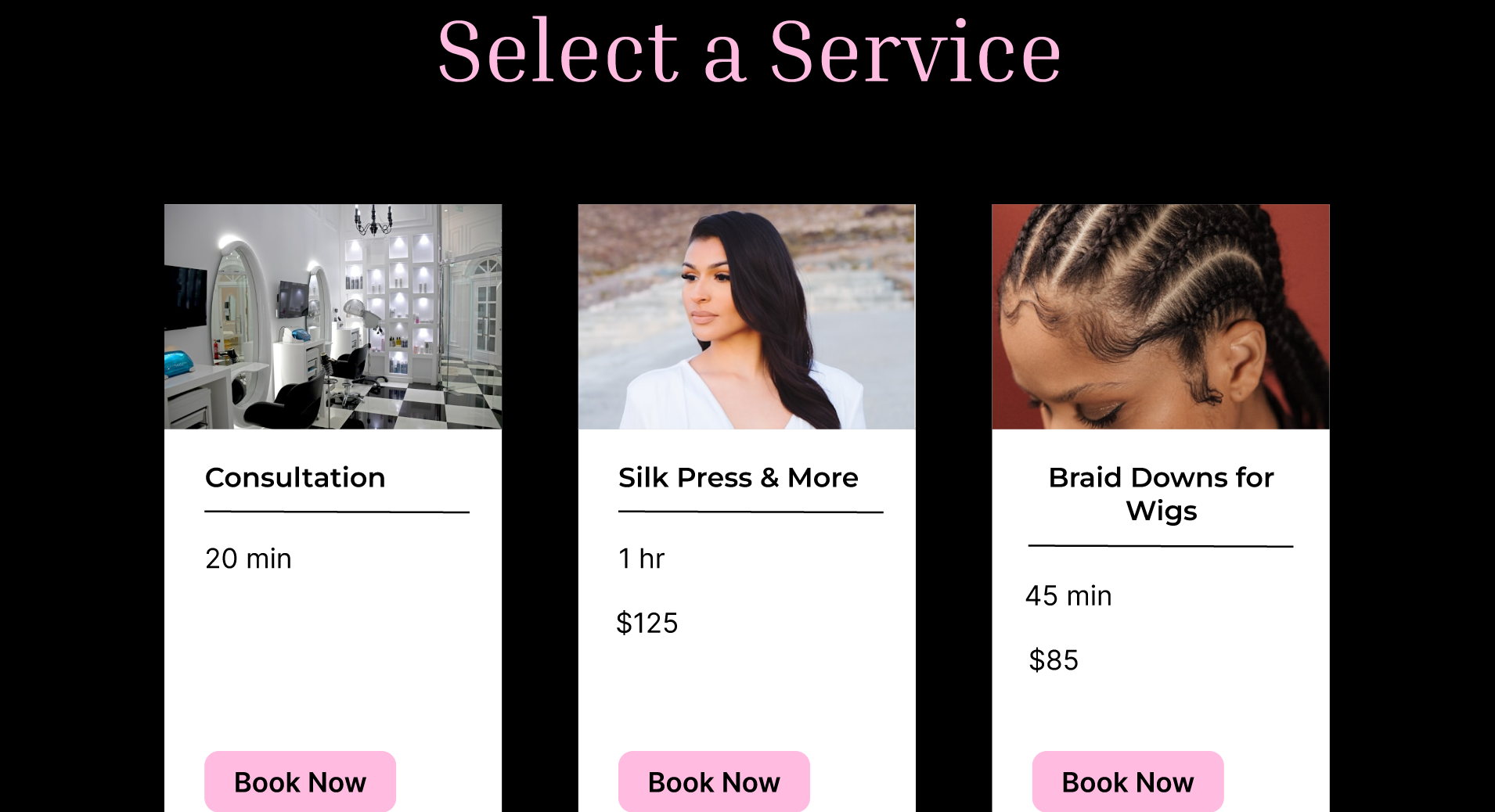 Calendar and booking UI